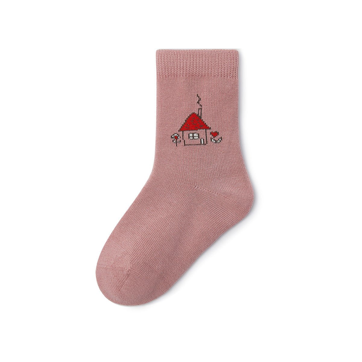 Good Day Warm Breathable Girl 5pcs Crew Socks Set   0cm
