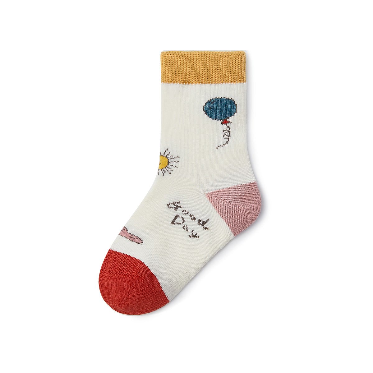 Good Day Warm Breathable Girl 5pcs Crew Socks Set   0cm