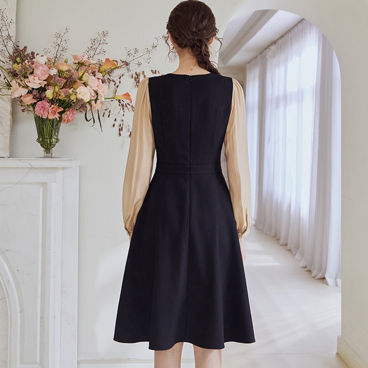 Gorgeous Black A Line Dress   0cm