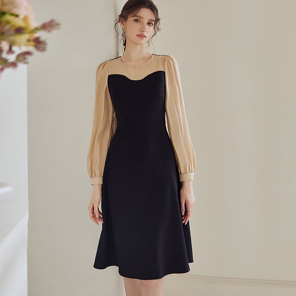 Gorgeous Black A Line Dress