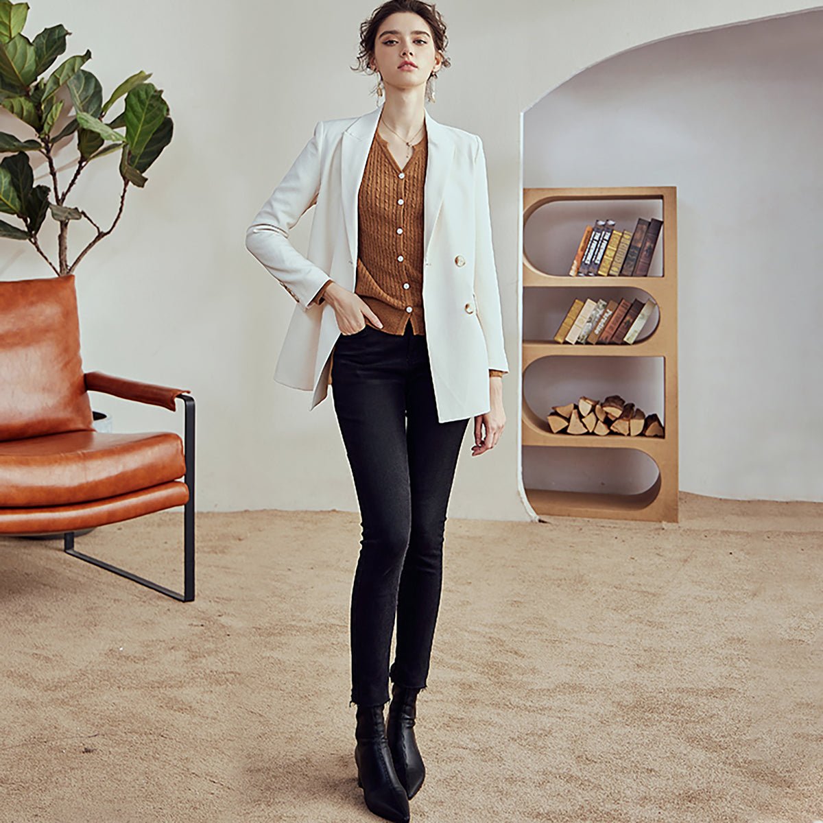 Gorgeous White Tailored Blazer   0cm