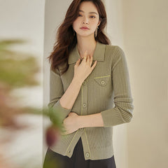 Green Knit Top for Everyday Wear