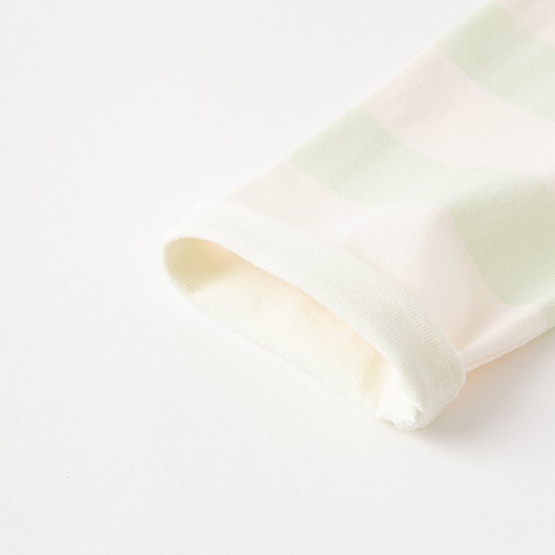 Greeting Frog Long Sleeve Boy Green Striped Tee   0cm