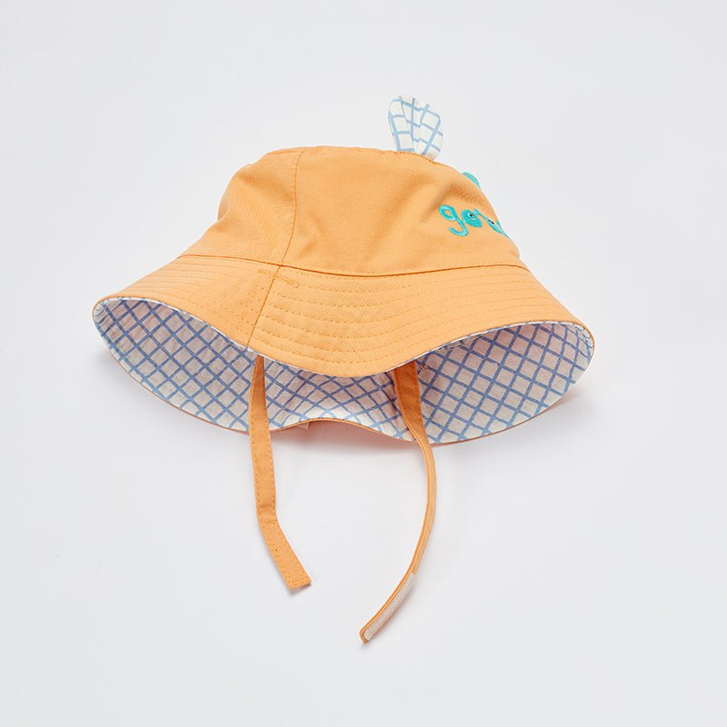 Happy Day Reversible Boy Orange Summer Bucket Hat   0cm