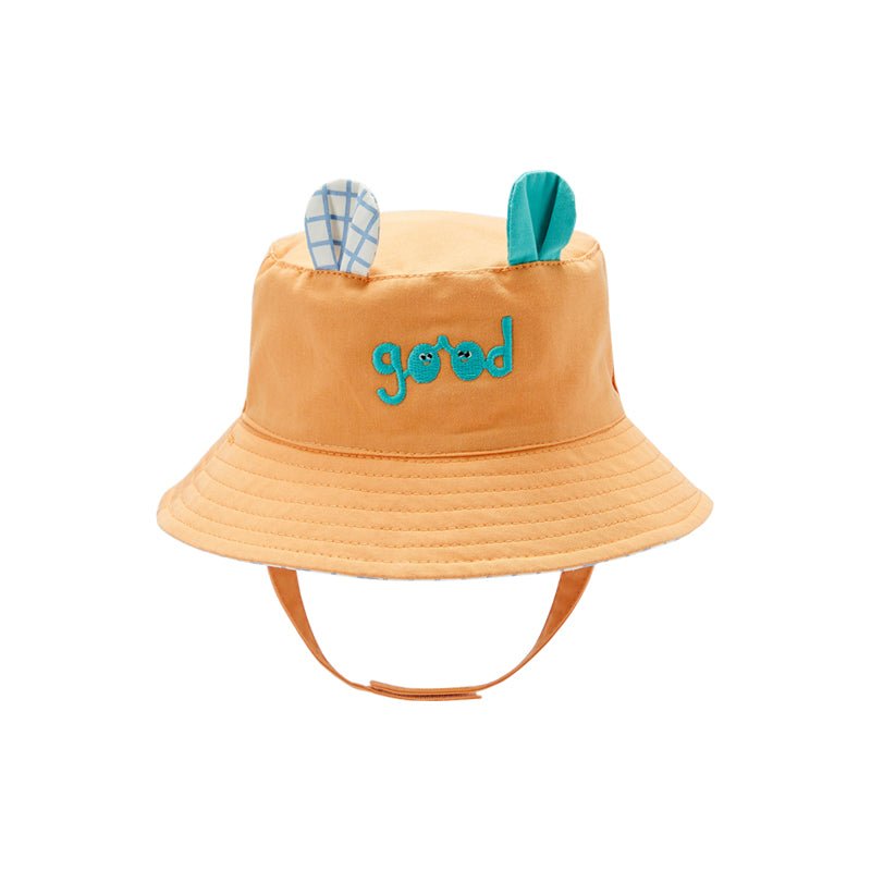 Happy Day Reversible Boy Orange Summer Bucket Hat - 0cm