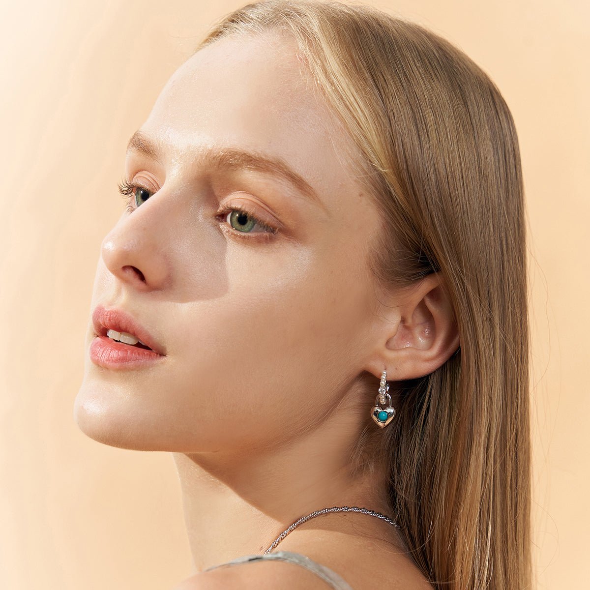 Heart Reader Silver Earrings   0cm