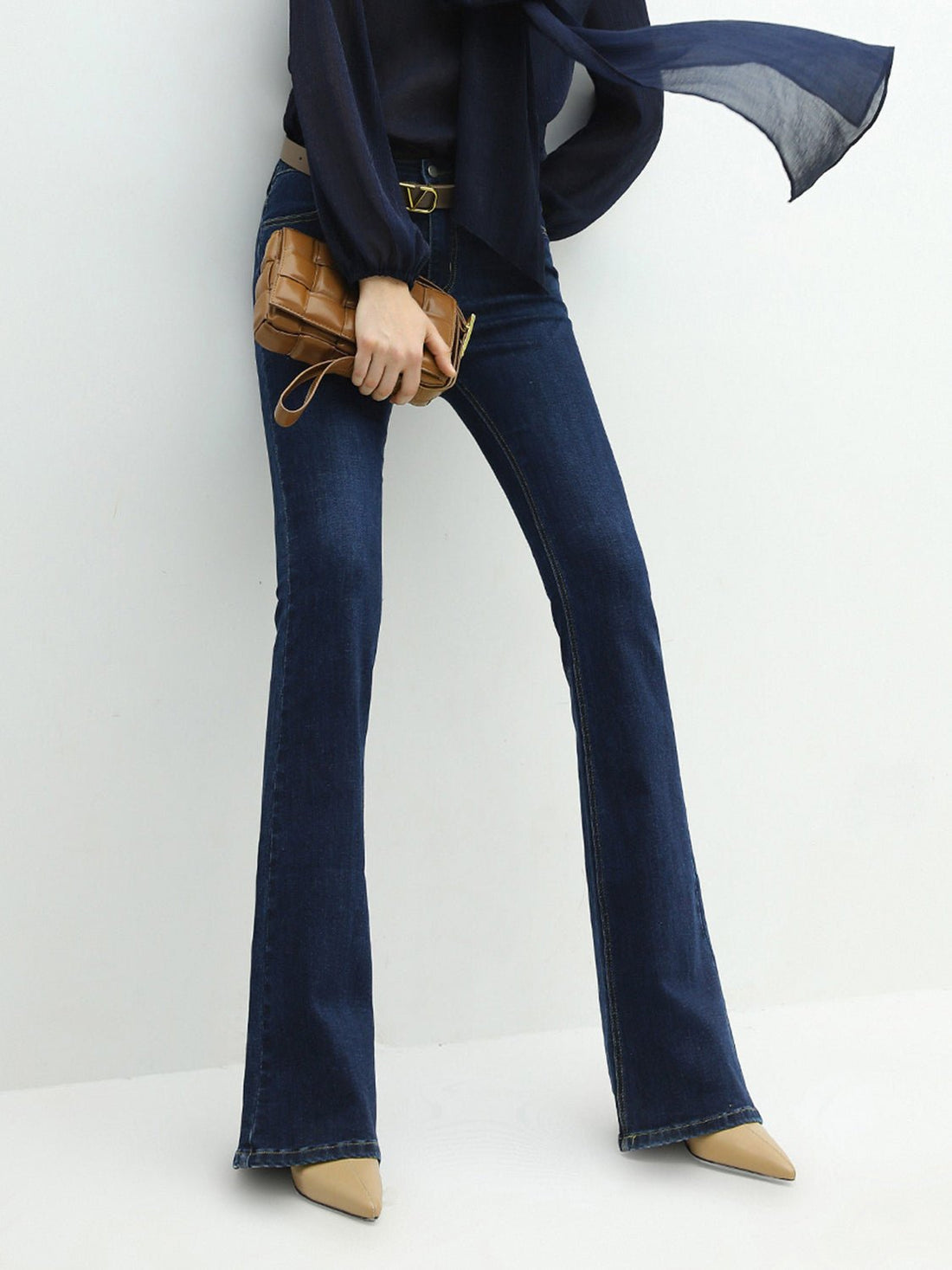 High Rise Cowgirl Blue Flare Jeans