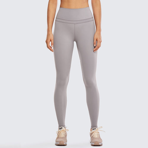 High Rise Seamless Grey Full Length Workout Leggings