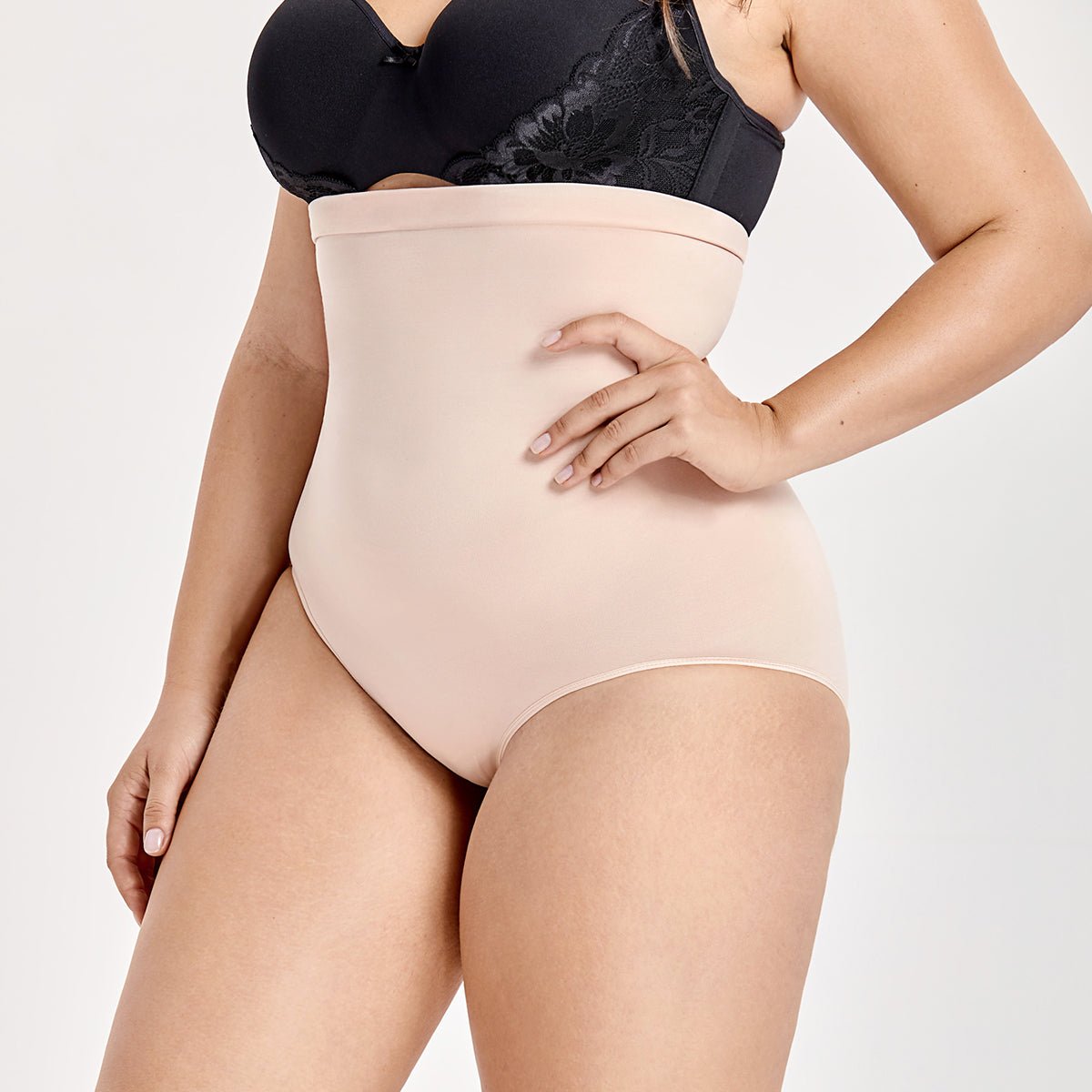 High Waist Tummy Control Shapewear Plus Size Nude Panty   0cm