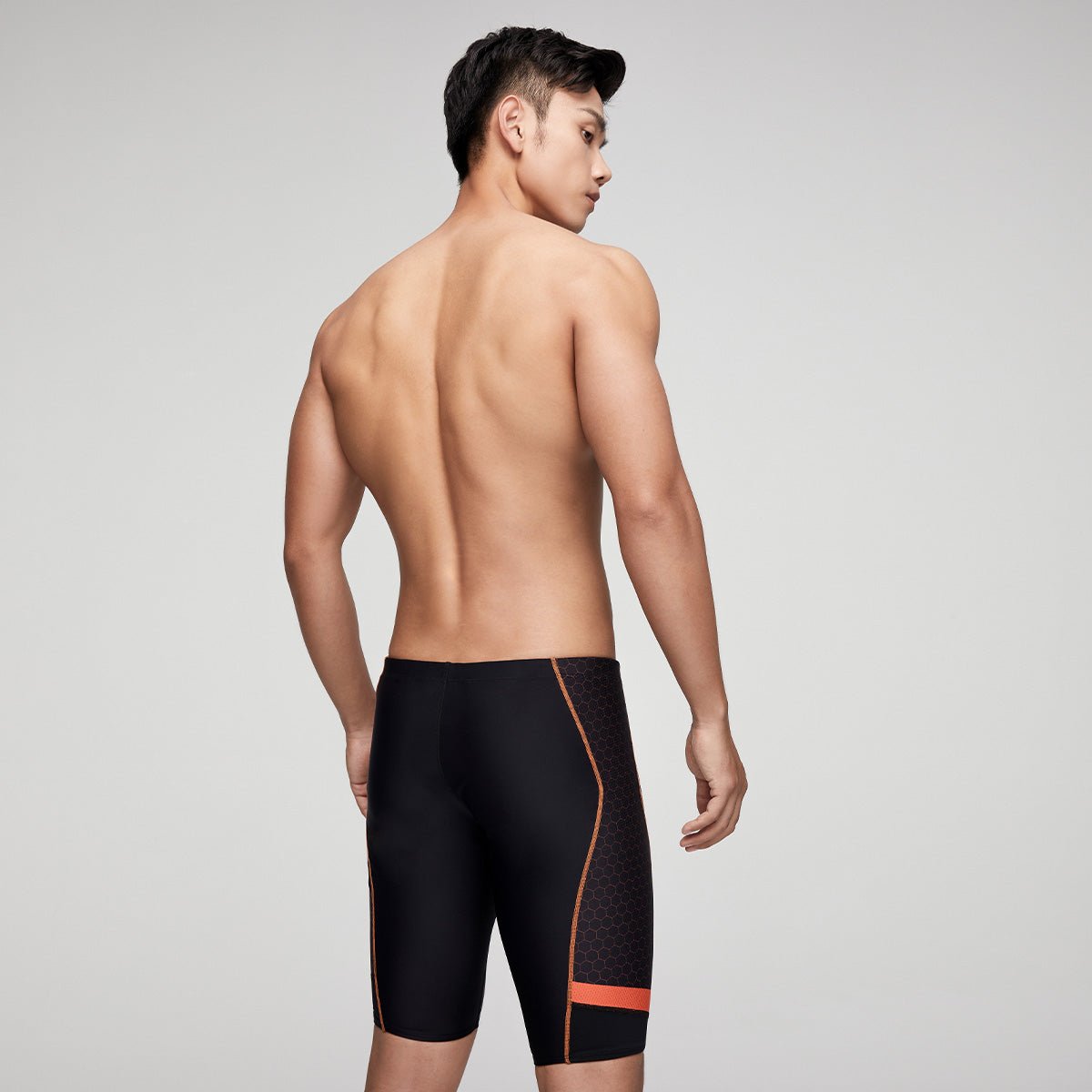 Honeycomb Powerful Mesh Black Swim Shorts   0cm