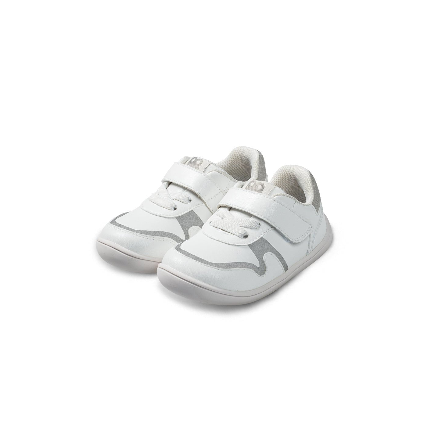 HopHop Soft Sole Anti-slip Pre-walker White Baby Sneakers - 0cm