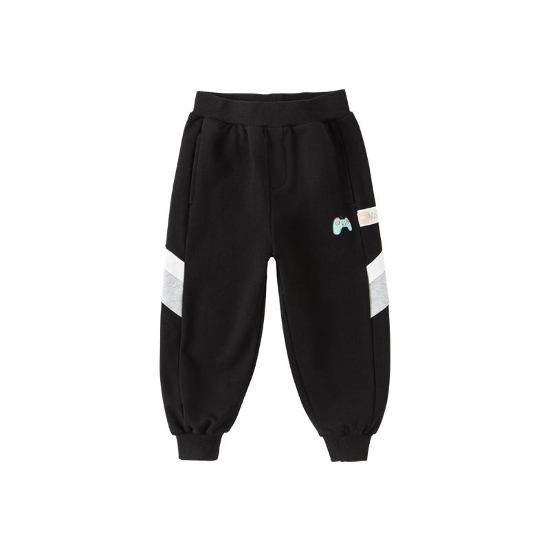 Hot Hobbies Boy Side clock Black Track Pants   0cm