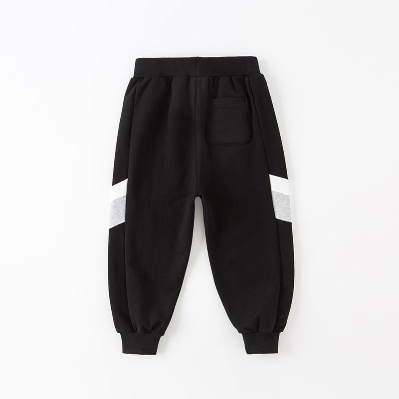 Hot Hobbies Boy Side clock Black Track Pants   0cm