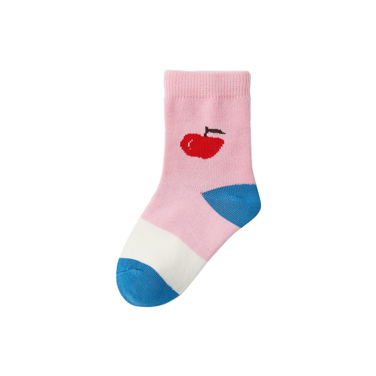 I Love Fruit Breathable Girl 5pcs Crew Socks Set   0cm