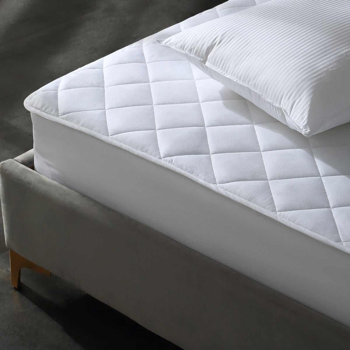 Ickert A grade Antibacterial Non slip Dust proof White Mattress Protector   0cm