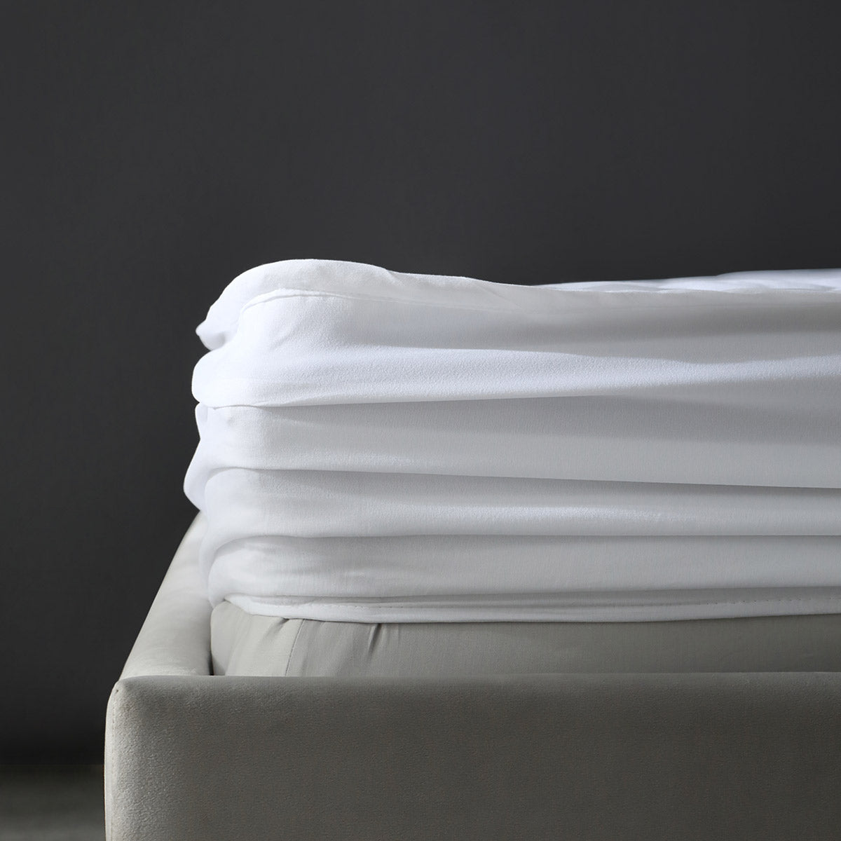 Ickert A grade Antibacterial Non slip Dust proof White Mattress Protector   0cm