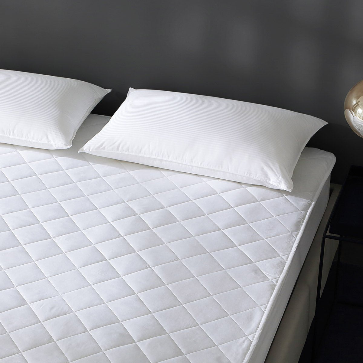 Ickert A grade Antibacterial Non slip Dust proof White Mattress Protector   0cm