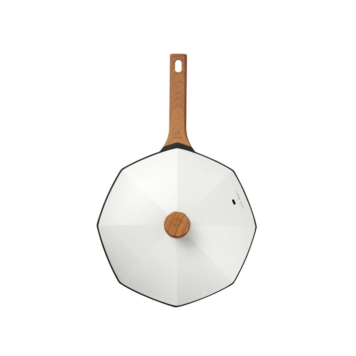 Italiano Octagonal 30cm White Non stick Wok Pan   0cm