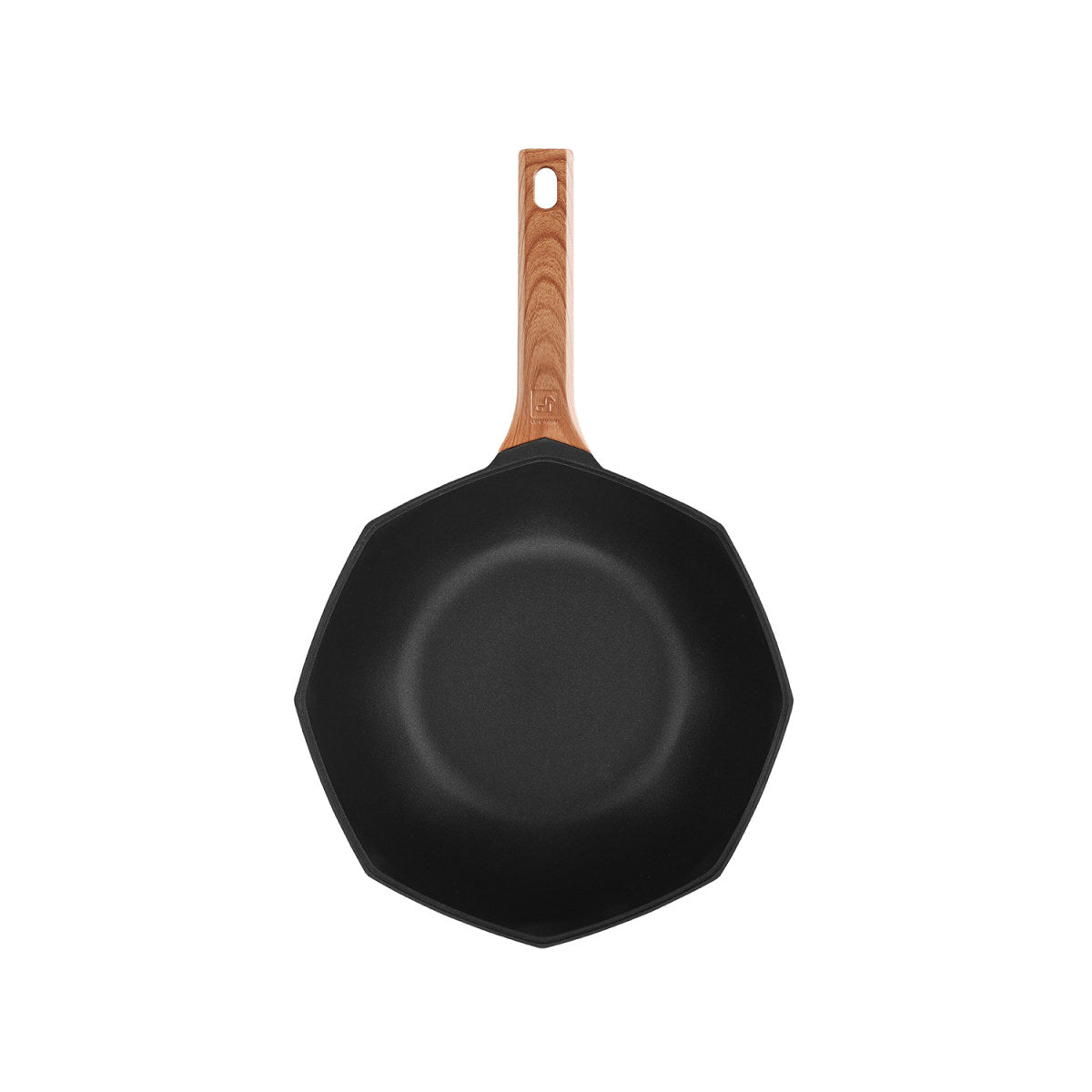 Italiano Octagonal 30cm White Non stick Wok Pan   0cm