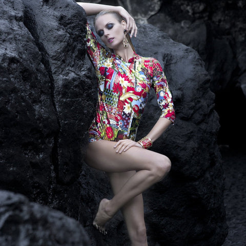 Kabukicho Lunatic Red One Piece Swimsuit