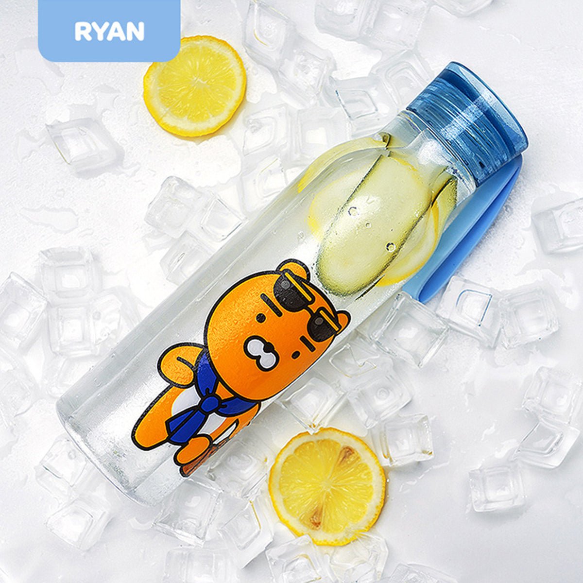 KAKAO FRIENDS Ryan Blue Water Bottle   0cm