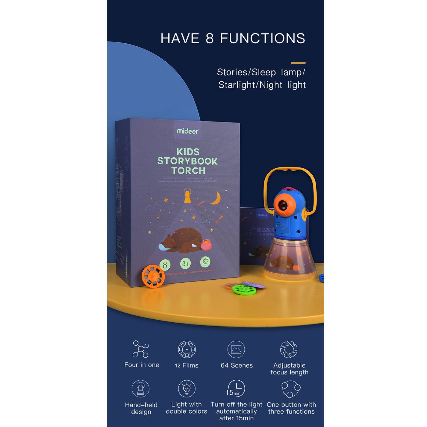 Kids Starlight Storybook Torch   0cm