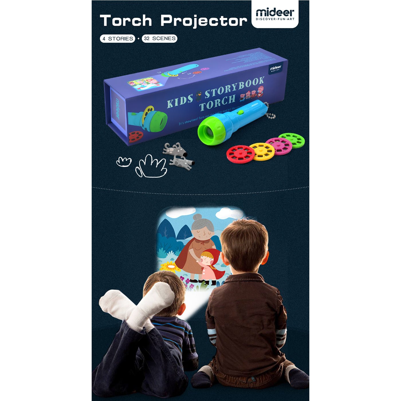 Kids Story Book Torch - 0cm