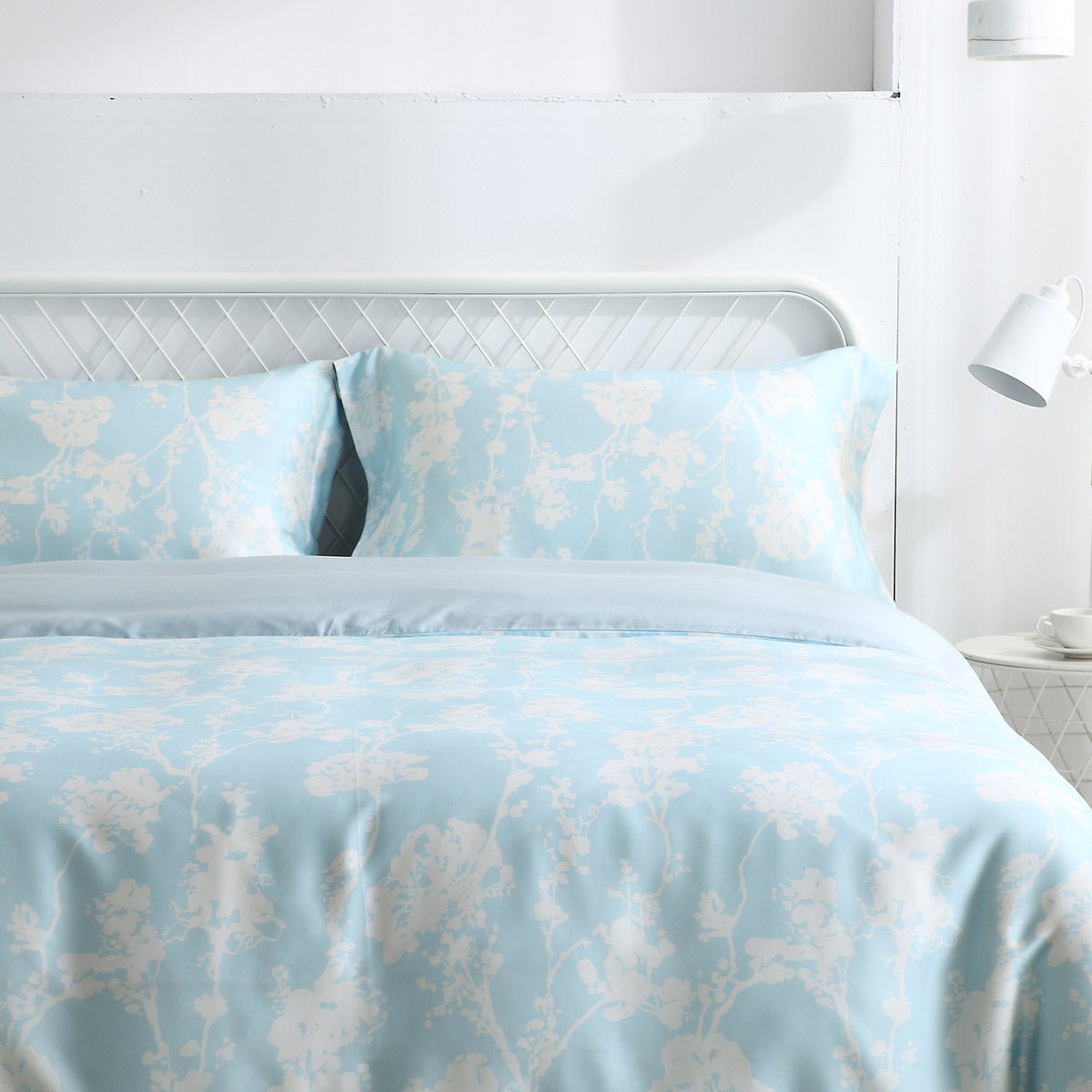 Lance 60s LF Tencel 4 Piece Summer Touch Blue Quilt Cover Set   0cm