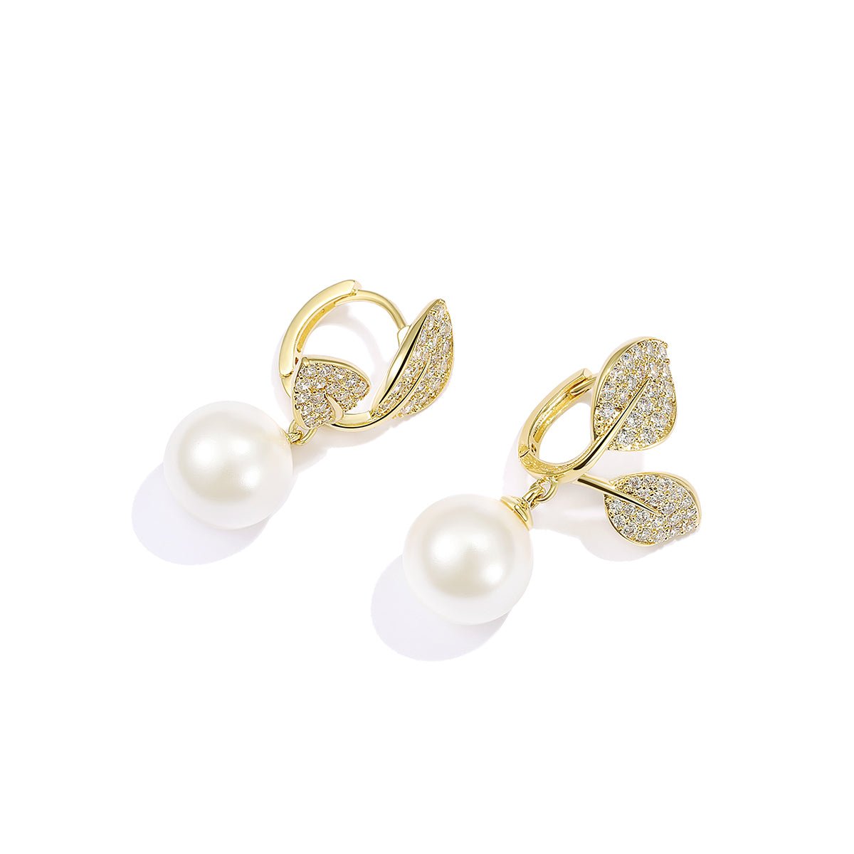 Leafy Day Gold Earrings - 0cm