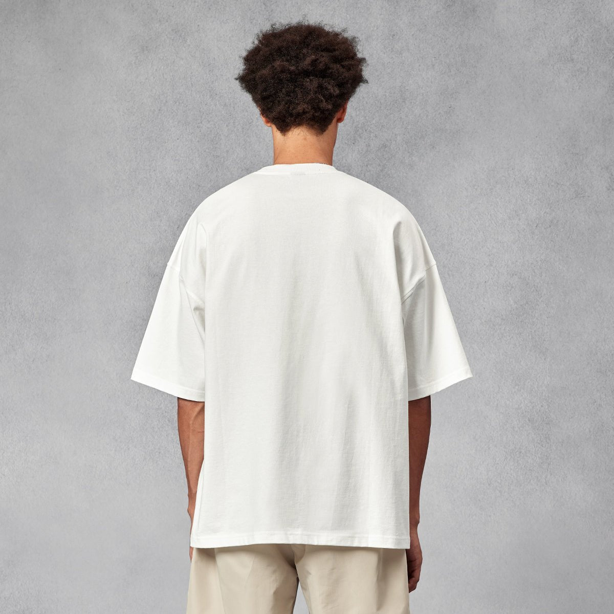 Less Classic Logo print Relaxed Fit White Tee   0cm