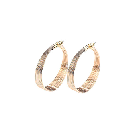 Light Beam Gold Earrings