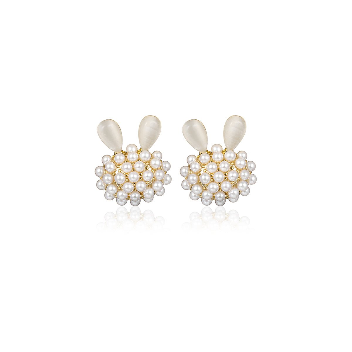 Lightening Rabbit Gold Earrings   0cm