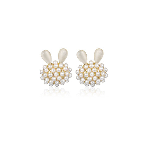 Lightening Rabbit Gold Earrings