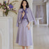 Lilac Two Piece Jacket and A-Line Skirt Set - 0cm