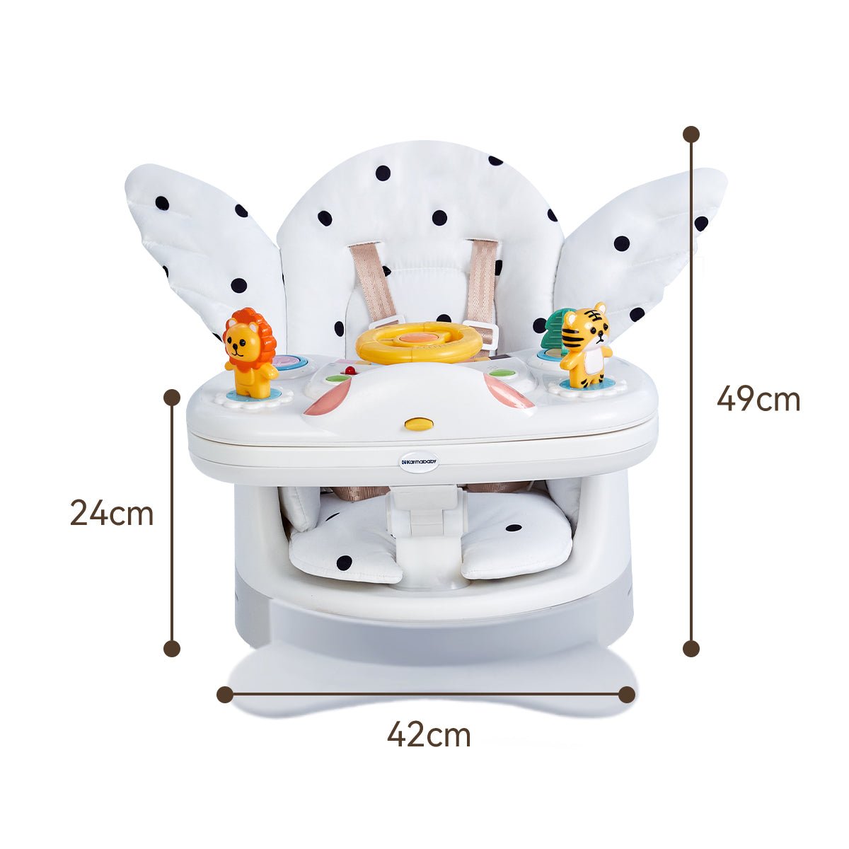 Little Angel 5 In 1 Pink Baby Activity Center High Chair   0cm