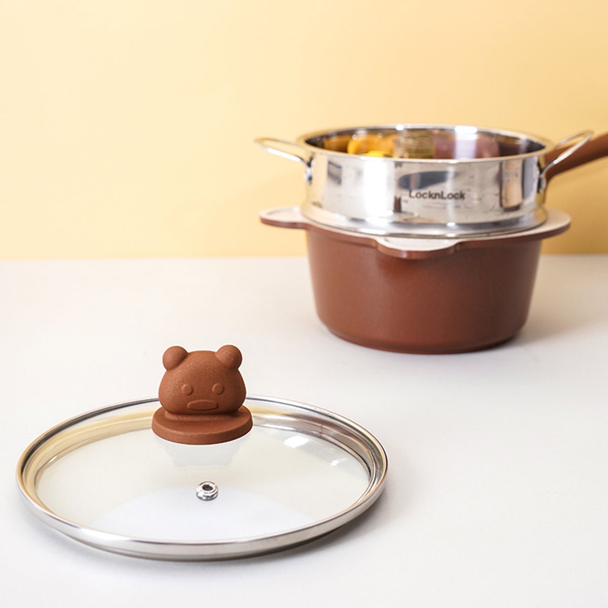Little Bear Baby Food Cooking Orange Pot Set - 0cm