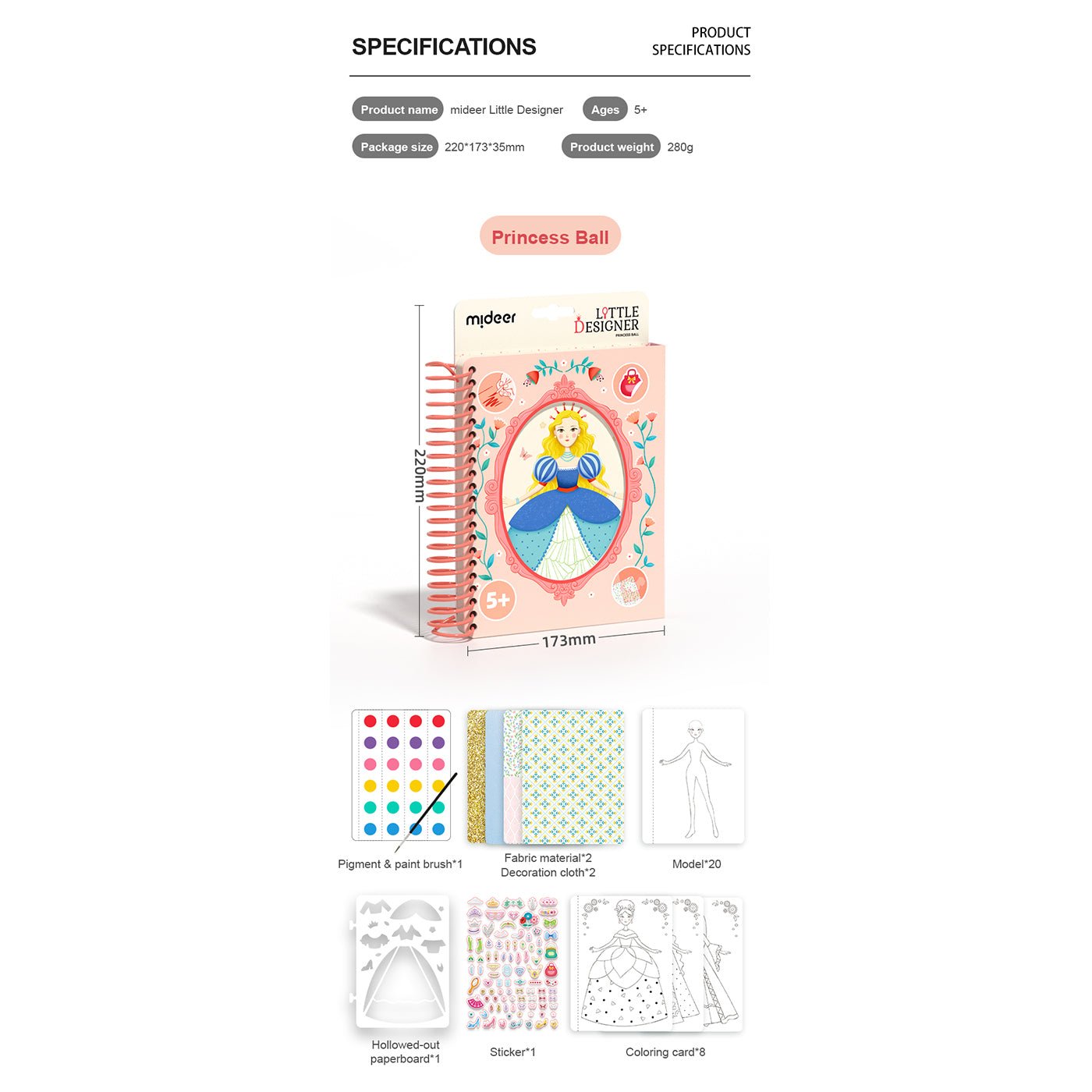 Little Designer - Princess Ball - 0cm