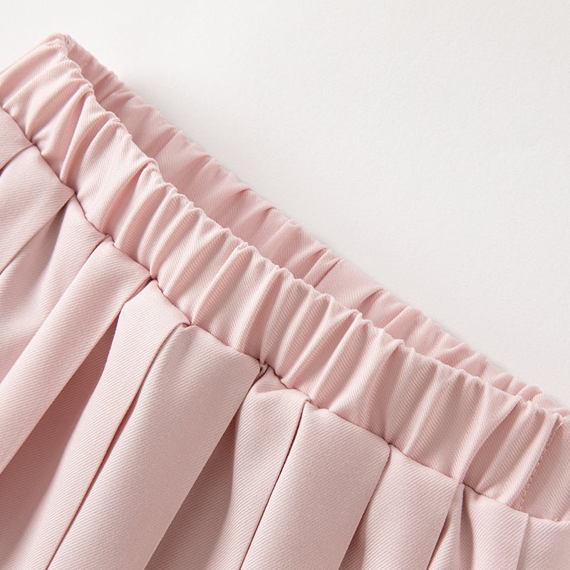 Little Lady Removable Bowknot Pink Two piece Coat & Skirt Set   0cm