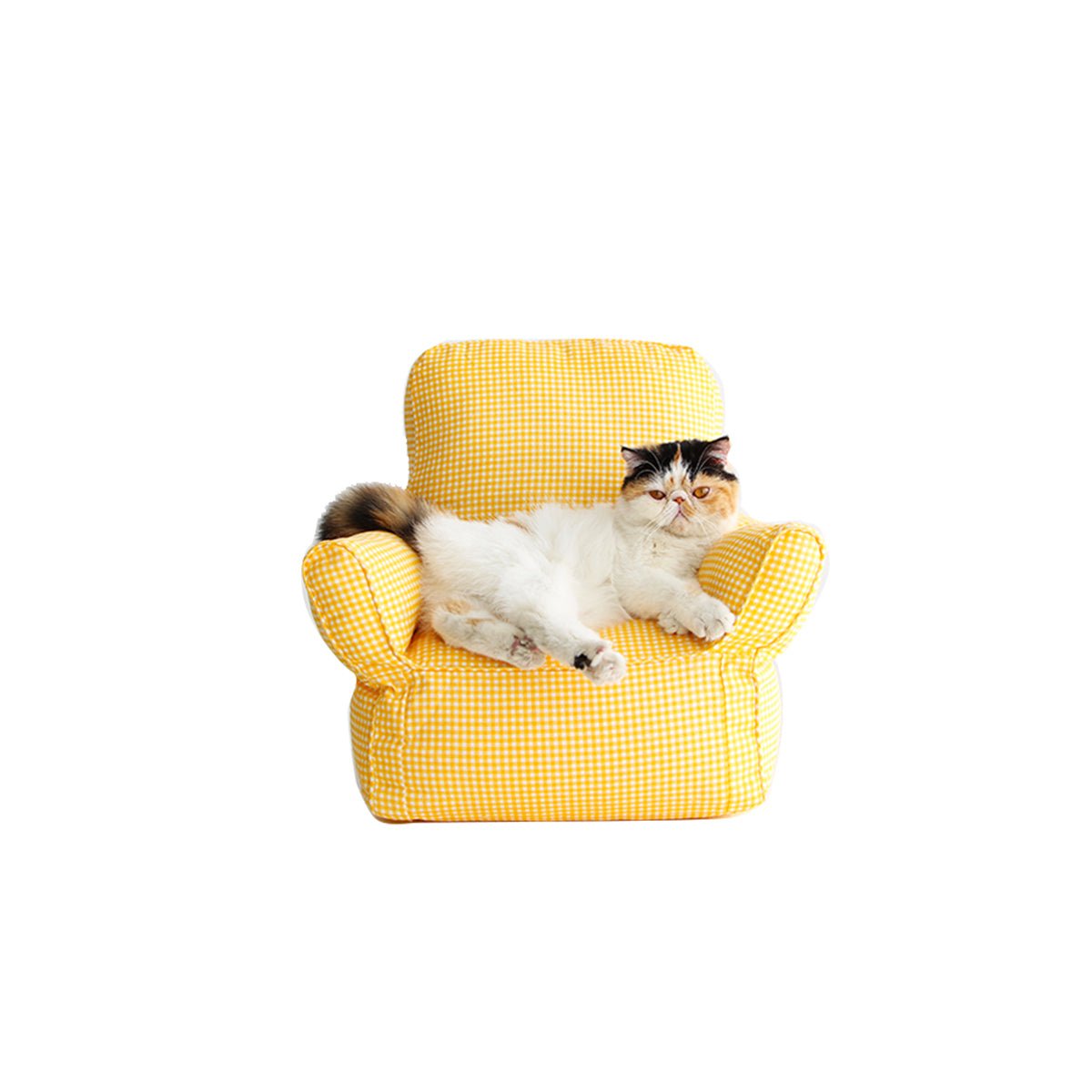 Little Tofu Yellow Pet Sofa - 0cm