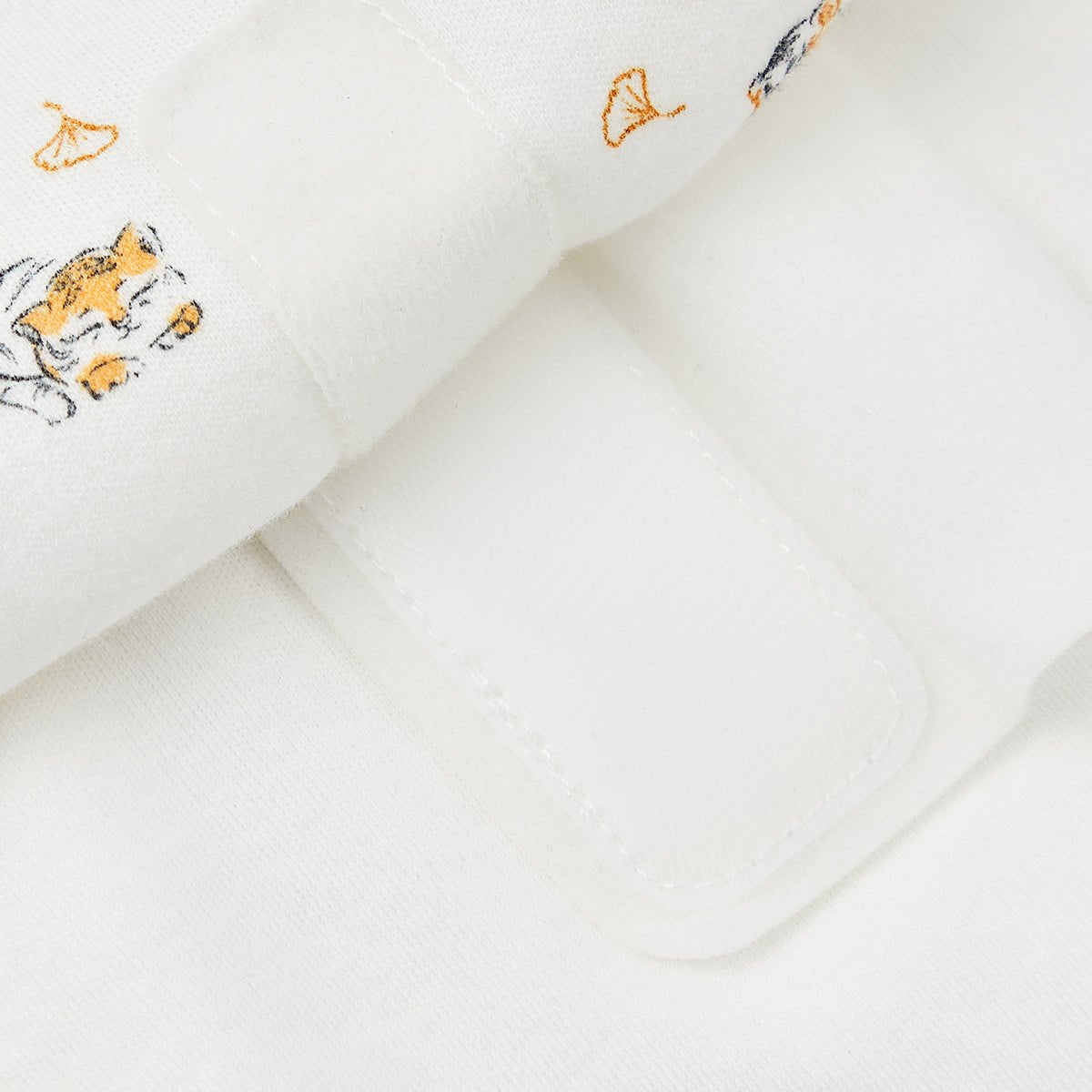 Lively Tiger Double layer Cotton Infant White Swaddle Sack   0cm