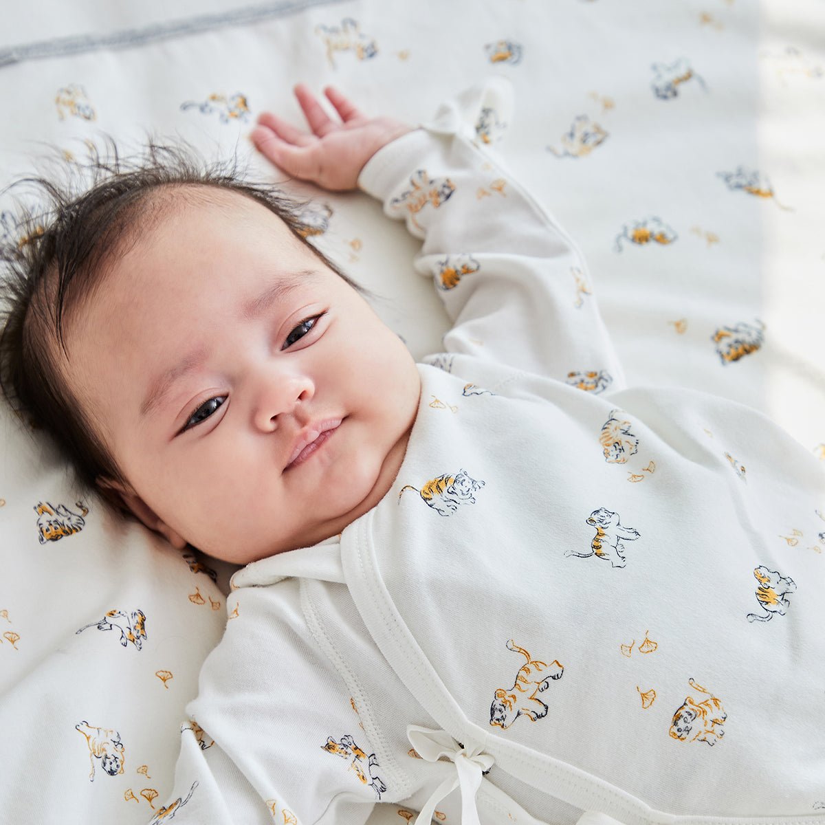 Lively Tiger Waterproof Baby White Changing Mat   0cm