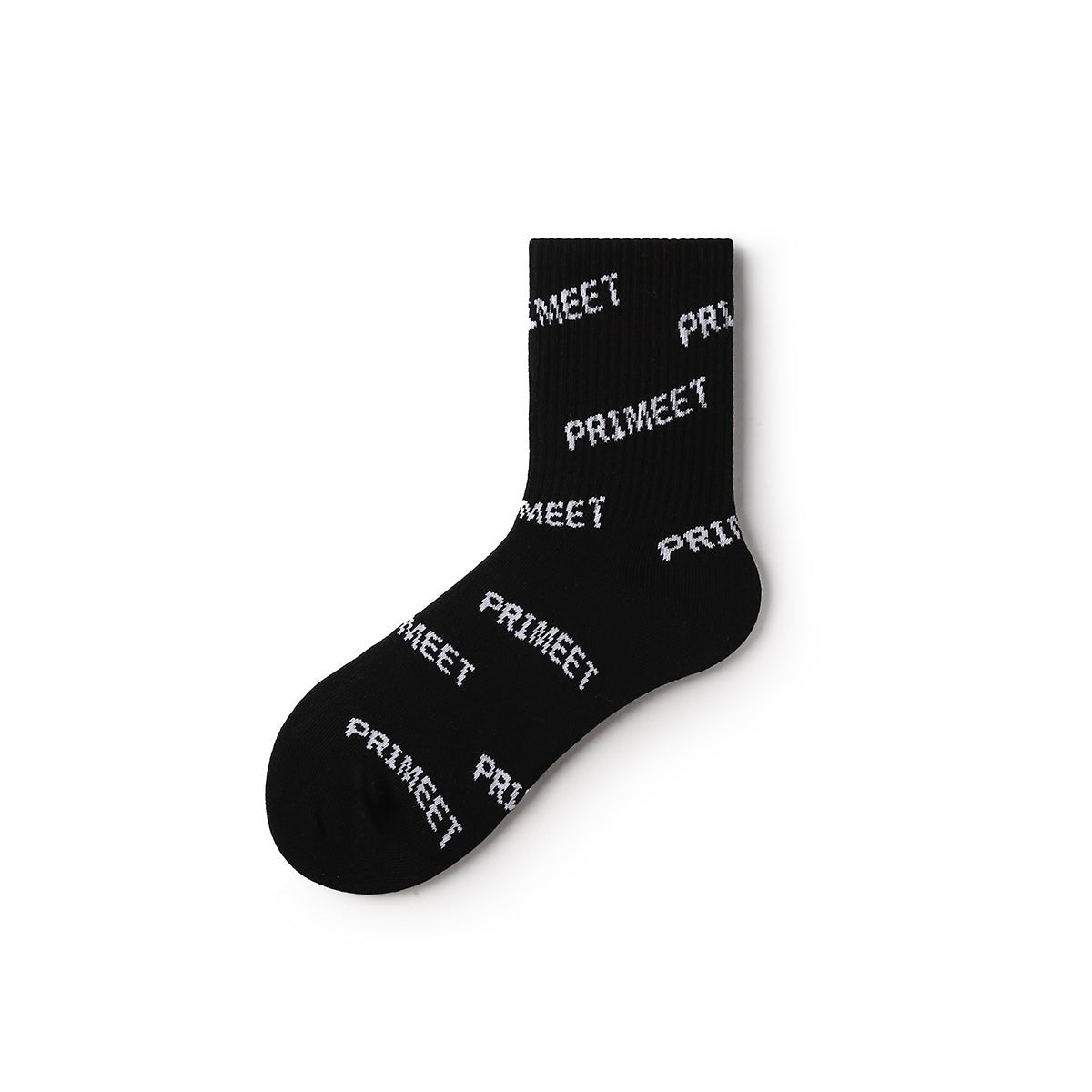 Logo print All season Unisex Active 5pcs Crew Socks Set   0cm