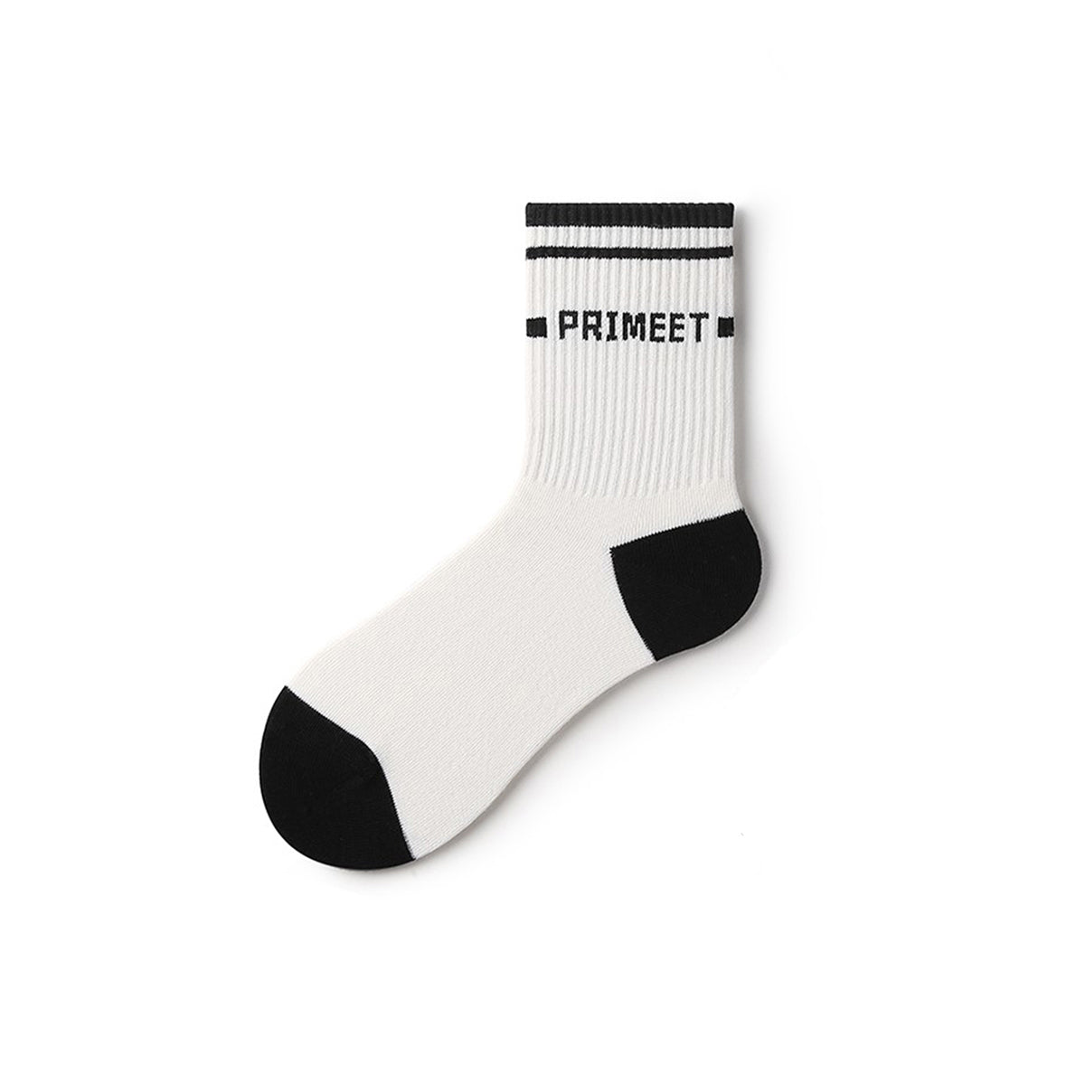 Logo print All season Unisex Active 5pcs Crew Socks Set   0cm