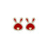 Love Rabbit Year Red Earrings - 0cm