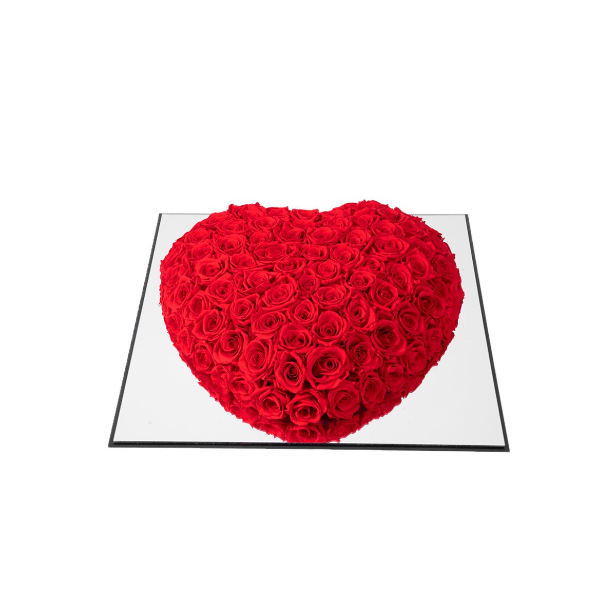 "Love You For 365 Days." Heart shaped Preserved Rose Acrylic Gift Box   0cm