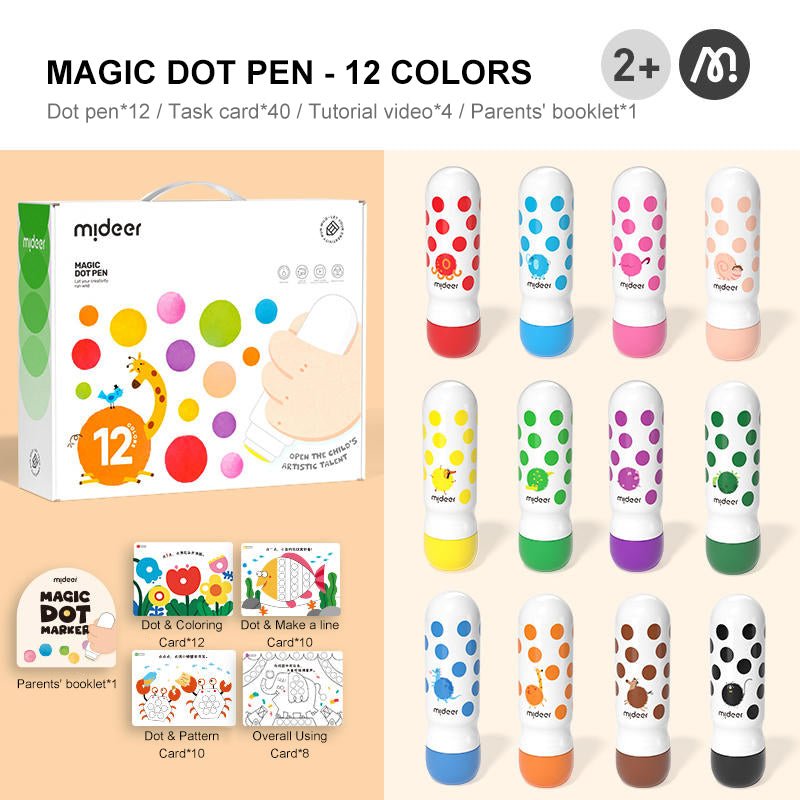 Magic Dot Pen 12 Colors - 0cm