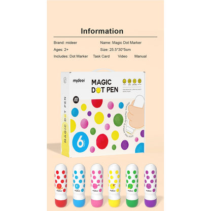 Magic Dot Pen 6 Colors - 0cm