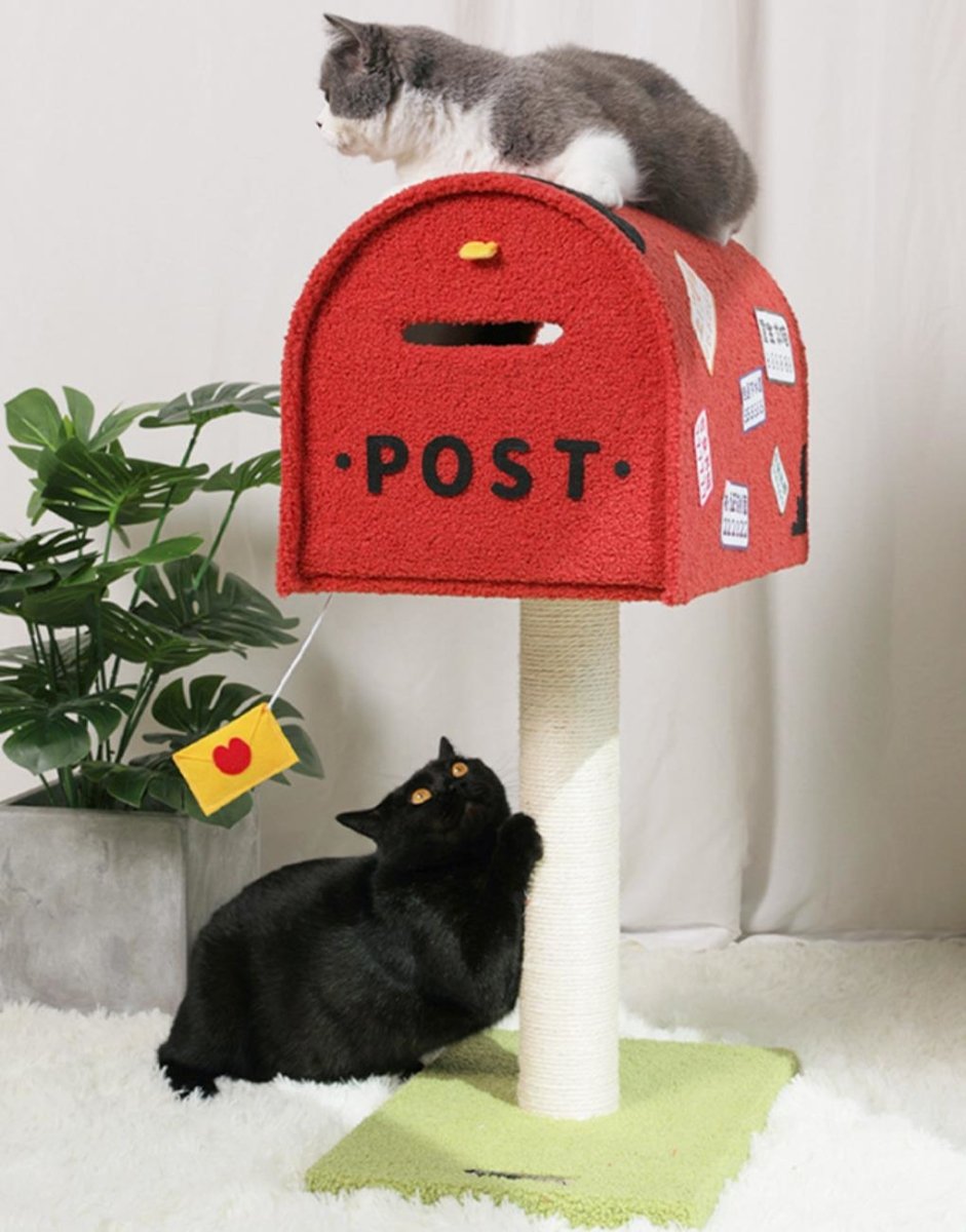 Mailbox Red Climbing Frame Cat Tree   0cm