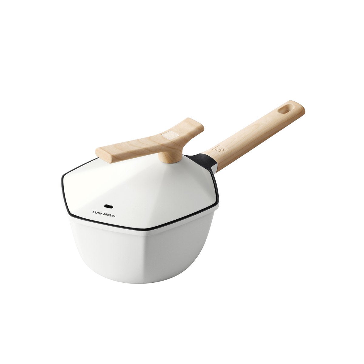 Maple Leaf 18cm White Non stick Milk Pot   0cm