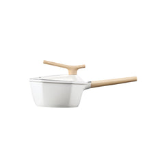 Maple Leaf 18cm White Non-stick Milk Pot - A Touch of Elegance in Your Kitchen